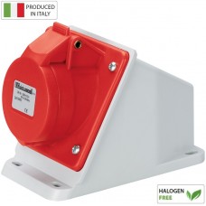 Βιομηχανική Πρίζα Θηλυκή 16A 4P 400V Κόκκινο IP44 EC690521